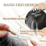Hjemix | Naturlig Hårstykke med Bangs for Kvinner