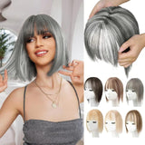 Hjemix | Naturlig Hårstykke med Bangs for Kvinner