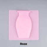 Hjemix | Avtagbar, stansefri vase dekorasjon av silikon for veggmontering