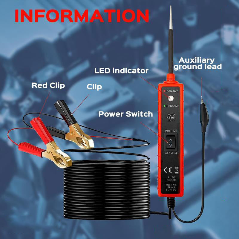 Hjemix | 6-24 V DC-kretsTester for bilens elektriske system