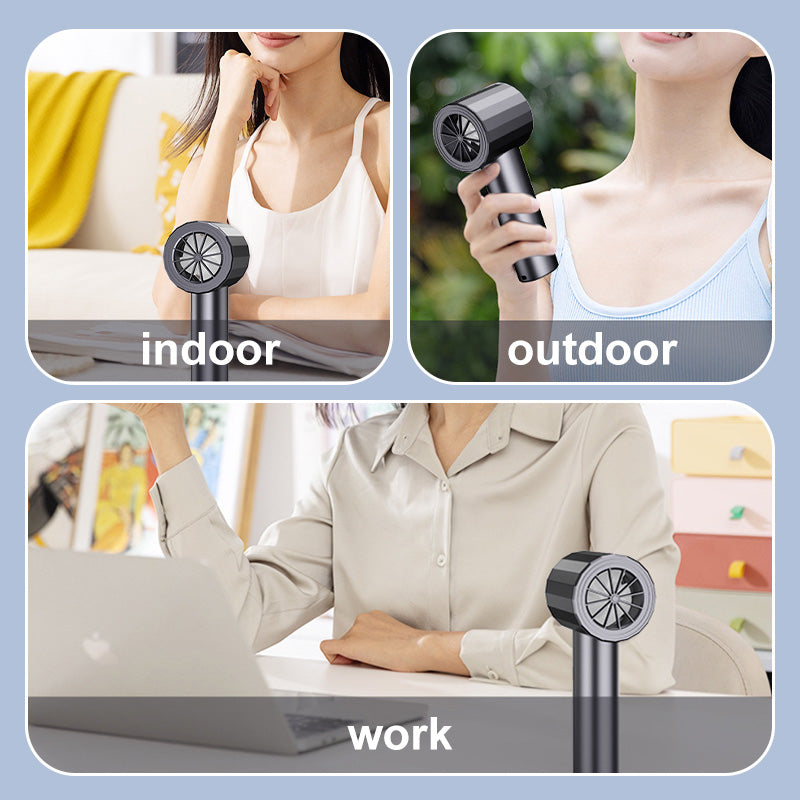 Hjemix | Bærbar oppladbar håndholdt vifte