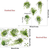 Hjemix | 🌵3D-veggklistremerke med grønn plante