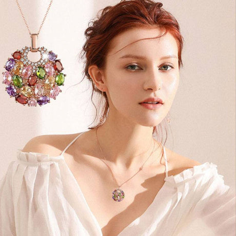 Hjemix | Øredobber, armbånd, halskjeder eller ringer med farget zirkon til damer