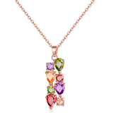 Hjemix | Øredobber, armbånd, halskjeder eller ringer med farget zirkon til damer