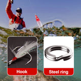 Hjemix | Realistisk 3D flytende fiskebait sett med 3 krokker