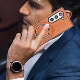 Hjemix | Premium PU lær magnetisk deksel med stativ for Samsung Fold 3/4/5/6