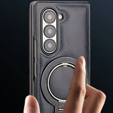 Hjemix | Premium PU lær magnetisk deksel med stativ for Samsung Fold 3/4/5/6