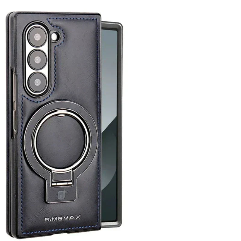 Hjemix | Premium PU lær magnetisk deksel med stativ for Samsung Fold 3/4/5/6