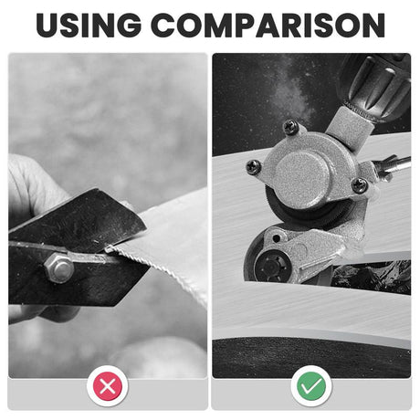 Hjemix | Elektrisk bormaskin for kutting av metallplater