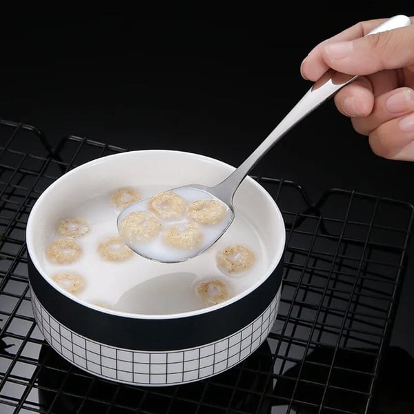 Hjemix | Firkantet skje i rustfritt stål