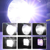 Hjemix | Super Bright Dobbelthode Spotlight bærbar lommelykt