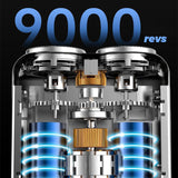 Hjemix | Bærbar Mini Rotary elektrisk barbermaskin for menn