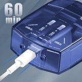 Hjemix | Gjennomsiktig Mini Elektrisk Barberhøvel med Lavt Støynivå