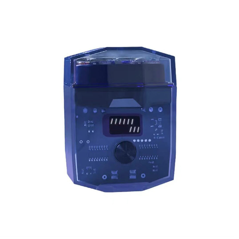 Hjemix | Gjennomsiktig Mini Elektrisk Barberhøvel med Lavt Støynivå