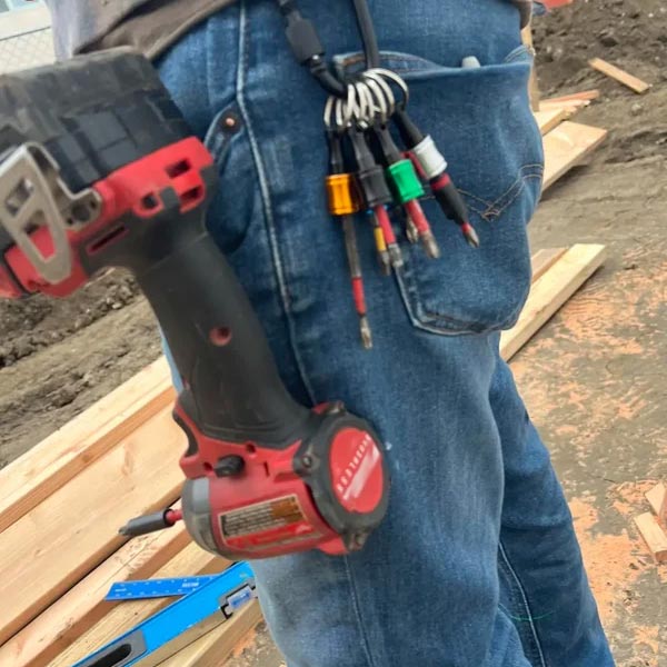 Hjemix | 1/4" sekskantet skrutrekker bits-holder nøkkelringer