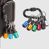 Hjemix | 1/4" sekskantet skrutrekker bits-holder nøkkelringer