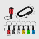 Hjemix | 1/4" sekskantet skrutrekker bits-holder nøkkelringer