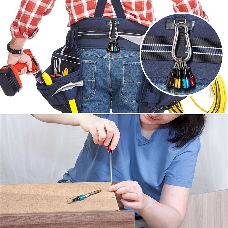 Hjemix | 1/4" sekskantet skrutrekker bits-holder nøkkelringer