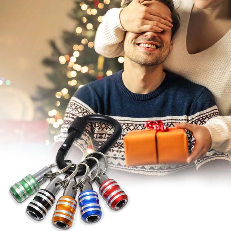 Hjemix | 1/4" sekskantet skrutrekker bits-holder nøkkelringer