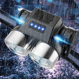 Hjemix | Utendørs bærbar dobbelt hode superlys LED sykkellykt