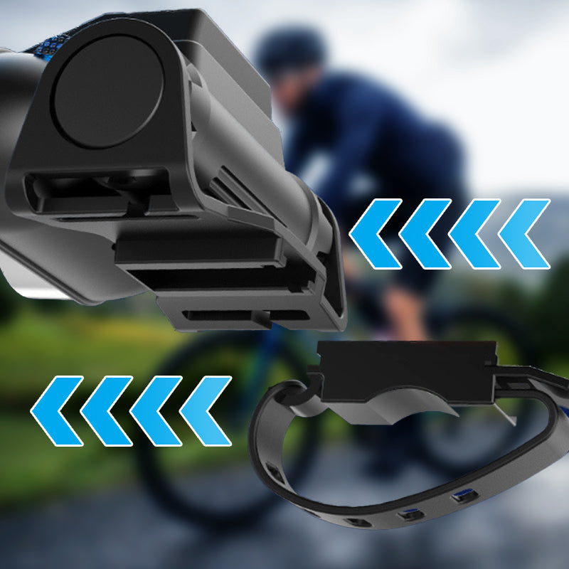 Hjemix | Utendørs bærbar dobbelt hode superlys LED sykkellykt