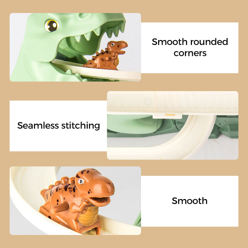 Hjemix | Elektrisk leketøyssett med dinosaurjakt og racerbane