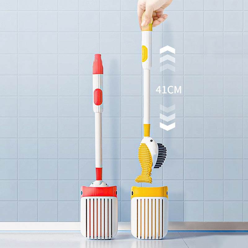 Hjemix | Veggmontert sugekopp toalettbørstesett