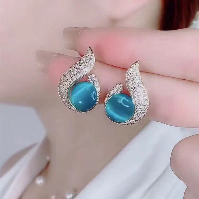 Hjemix | Elegante øredobber med perleimitasjon og rhinestone