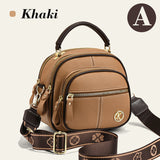 Hjemix | Klassisk flerroms justerbar bred stropp PU-skinn Crossbody-veske