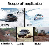 Hjemix | Vinterkjeder for alle terreng - Universell passform for biler, SUV-er og lastebiler
