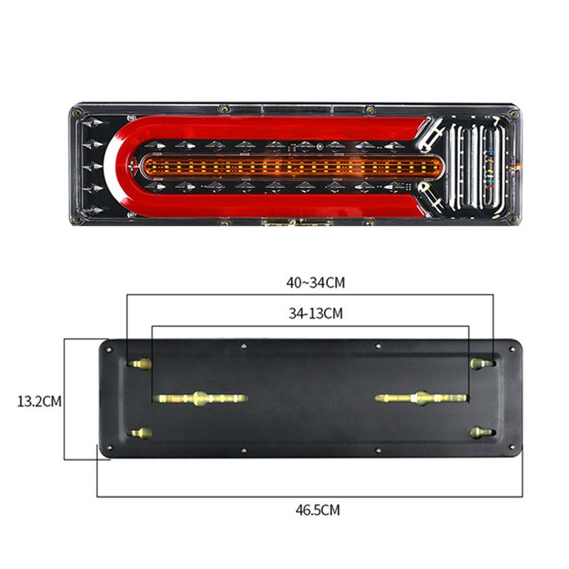 Hjemix | 2 kraftige LED-baklys for lastebiler