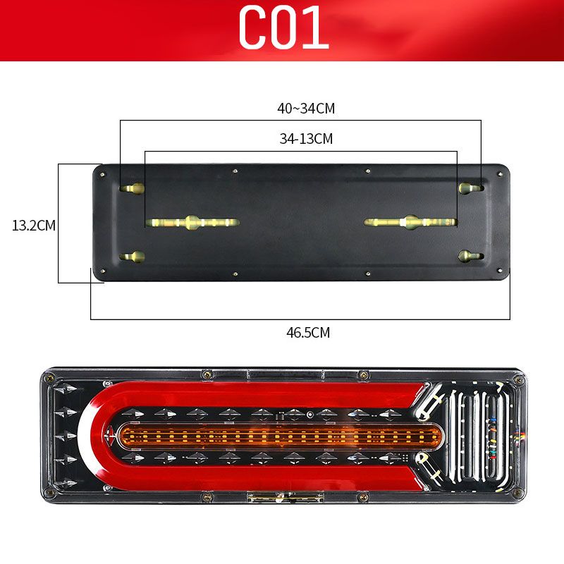 Hjemix | 2 kraftige LED-baklys for lastebiler