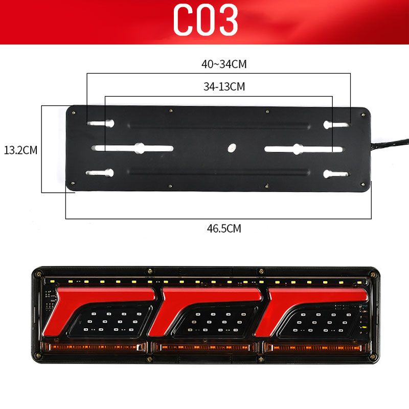 Hjemix | 2 kraftige LED-baklys for lastebiler
