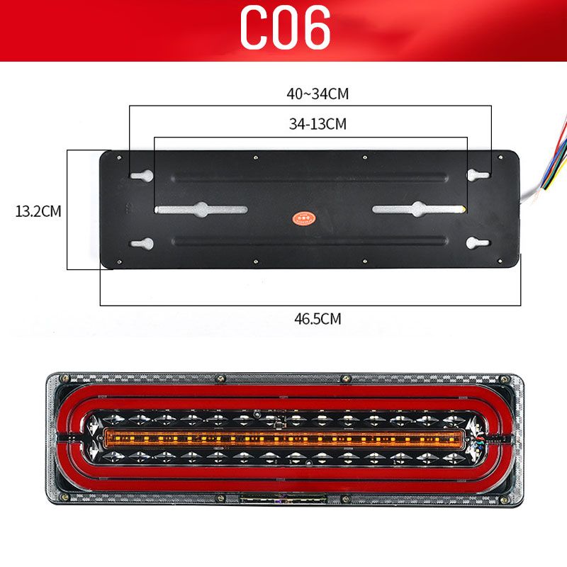 Hjemix | 2 kraftige LED-baklys for lastebiler