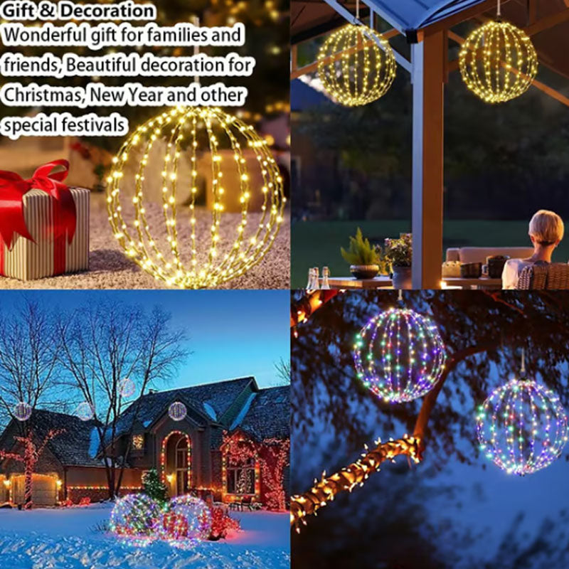Hjemix | Hengende LED Kule Dekorasjon Lys