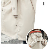 Hjemix | 🎁Tidlig Black Friday-salg🎁Vinterjakke med hette og pelskrage, casual parka for kvinner⛄