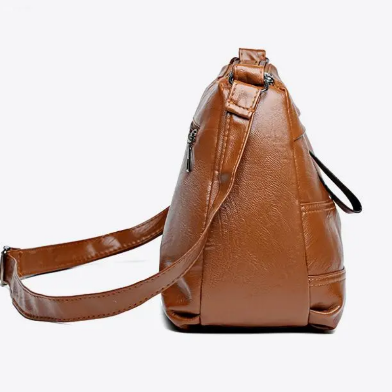 Hjemix | Retro skulderveske i flere lag med stor kapasitet