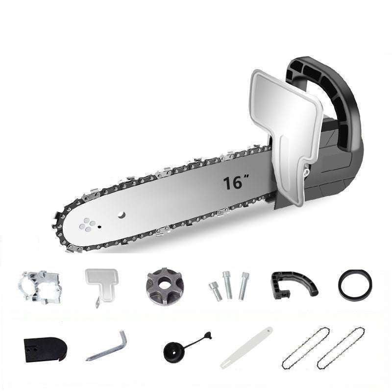 Hjemix | Vinkelsliper ombygd til elektrisk motorsag