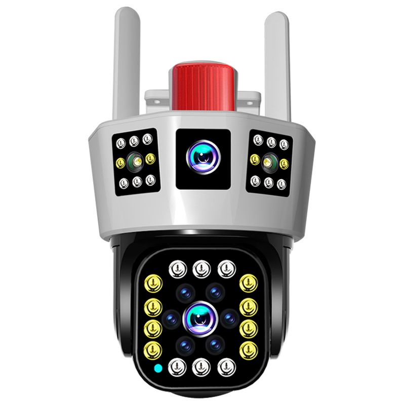 Hjemix | 🎦360° smart solovervåkingskamera med tre skjermer✨