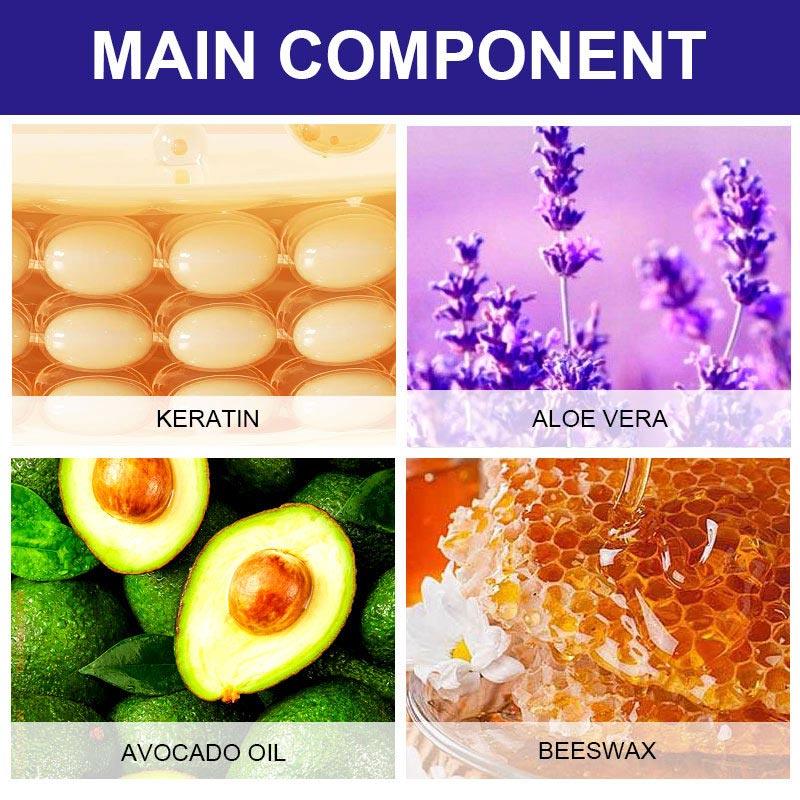 Hjemix | Lilla keratinhårmaske - låser farge og nøytraliserer messing- og gule toner for blondt sølvgrått hår med lyse striper