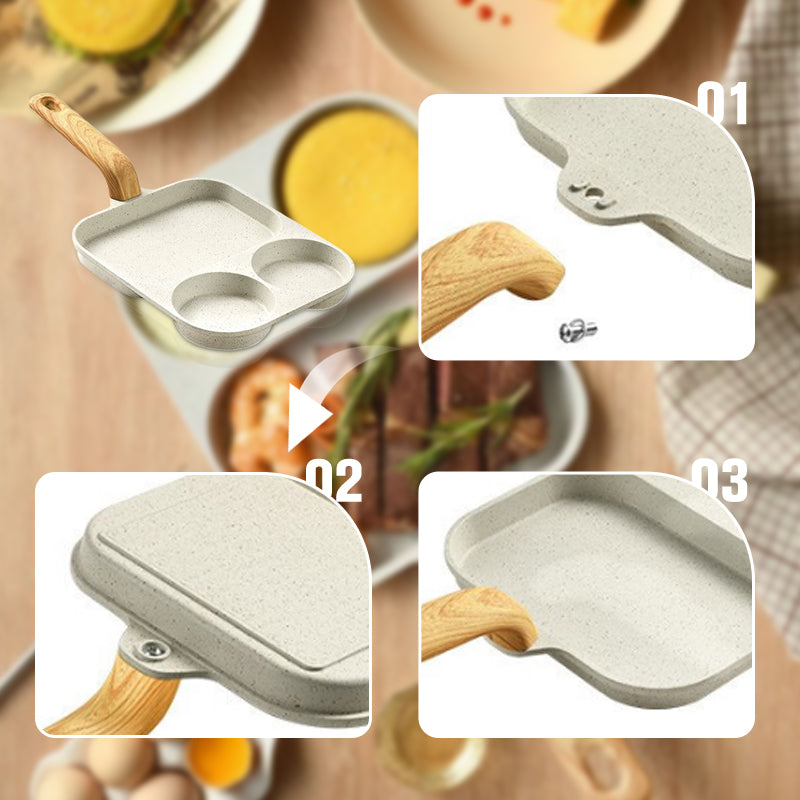 Hjemix | 3-i-1 delt non-stick panne