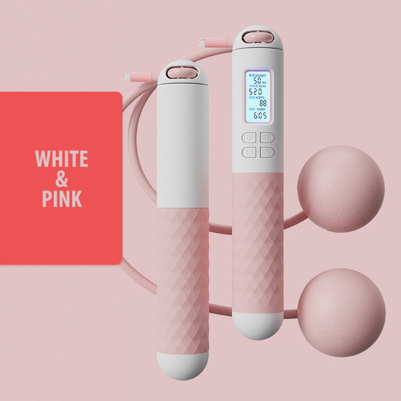 Hjemix | Batteridrevet hoppe tau med teller og vekt baller