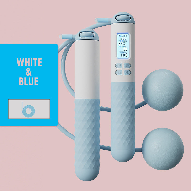 Hjemix | Batteridrevet hoppe tau med teller og vekt baller