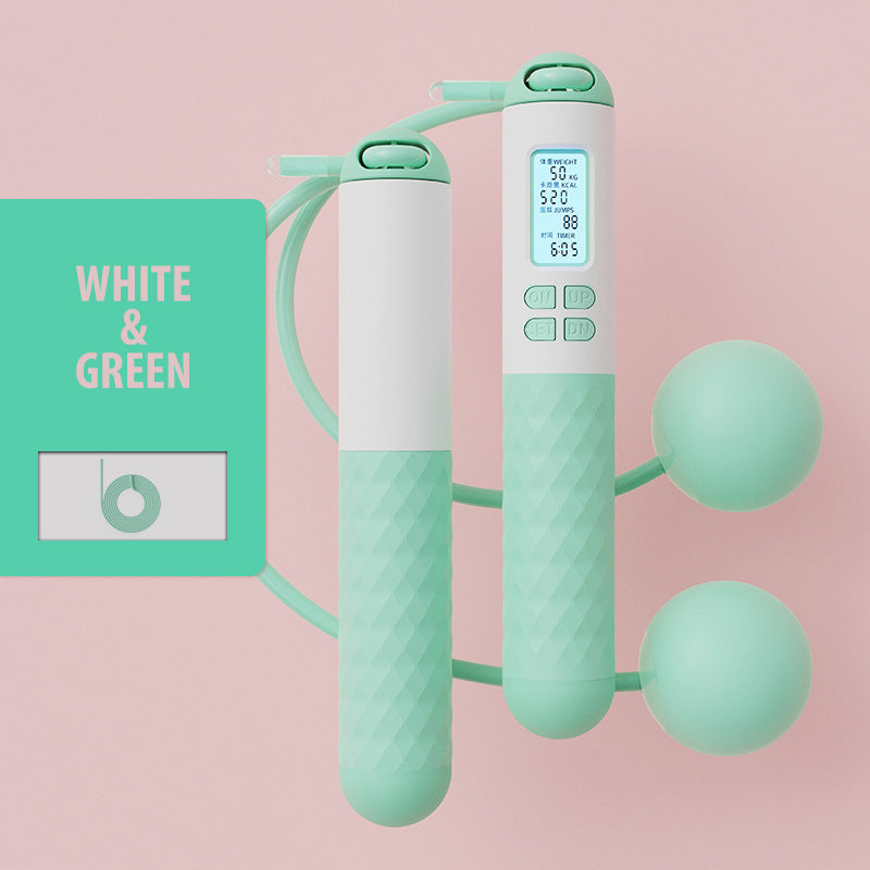 Hjemix | Batteridrevet hoppe tau med teller og vekt baller