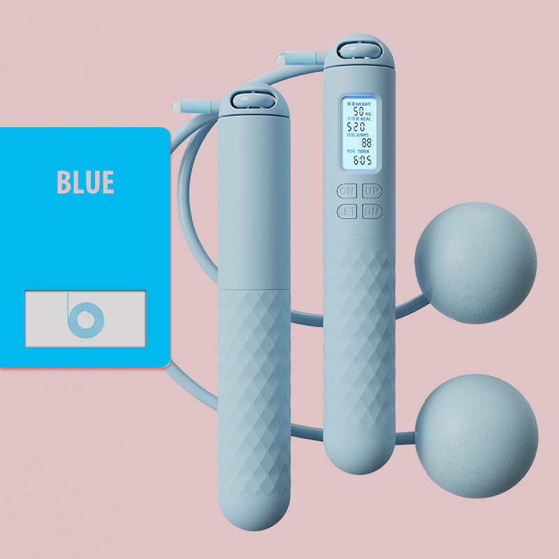 Hjemix | Batteridrevet hoppe tau med teller og vekt baller