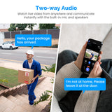 Hjemix | Solcelledrevet overvåkningskamera - trådløst WiFi IP-kamera