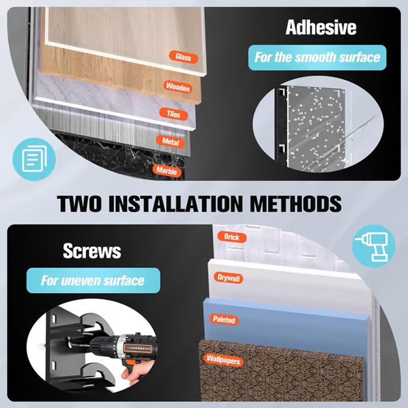 Hjemix | Hatteholder i flere lag for baseballcaps med 2 monteringsalternativer