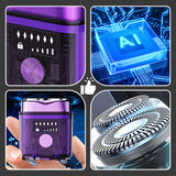 Hjemix | Futuristisk gjennomsiktig mini elektrisk glatt barbermaskin