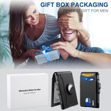 Hjemix | 🔥Pop Up aluminiumsveske Pengeklips Slim Leather Slots Kredittkortholdere RFID Blocking Bifold Minimalist Wallet