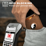 Hjemix | 🔥Pop Up aluminiumsveske Pengeklips Slim Leather Slots Kredittkortholdere RFID Blocking Bifold Minimalist Wallet